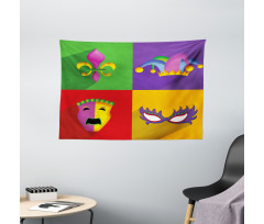 Colorful Frame Wide Tapestry