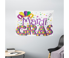 Joyful Party Theme Wide Tapestry