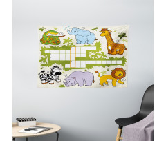 Wild Safari Wide Tapestry