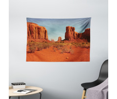 Hot Day Monument Valley Wide Tapestry