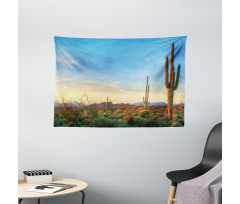 Sonoran Desert Sunset Wide Tapestry