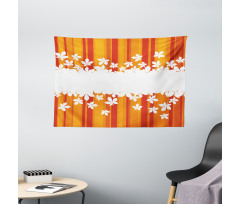 Autumnal Colors Stripes Wide Tapestry