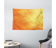 Autumn Nature Dry Leaves Wide Tapestry