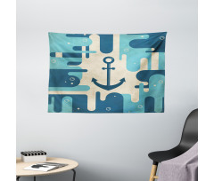 Sea Abstract Design Wide Tapestry