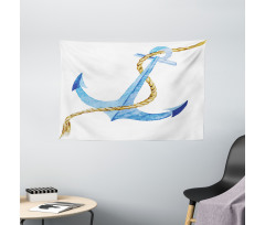 Watercolor Beach Things Wide Tapestry