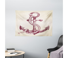 Realistic Marine Design Wide Tapestry
