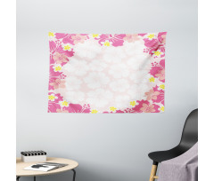 Abstract Hibiscus Nature Wide Tapestry