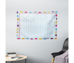 Math Counting Fun Wide Tapestry