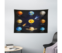 Space Objects Comet Wide Tapestry
