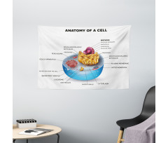 Microscopic Parts Wide Tapestry