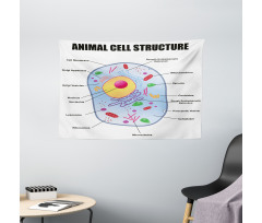 Animal Cell Study Wide Tapestry