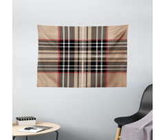 Classic British Plaid Wide Tapestry