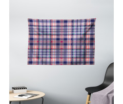 Pink and Blue Tones Wide Tapestry
