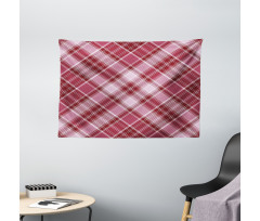 Diagonal Line Rhombus Wide Tapestry