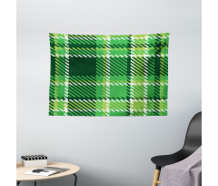 Irish Mosaic Green Wide Tapestry