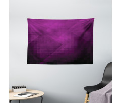 Squares Modern Art Wide Tapestry