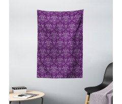 Damask Leaves Curls Tapestry