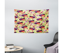 Organic Tasty Eating Wide Tapestry