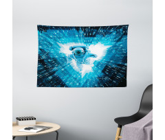 Space Man Diving Wide Tapestry