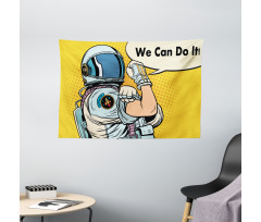 We Can Do It Space Wide Tapestry