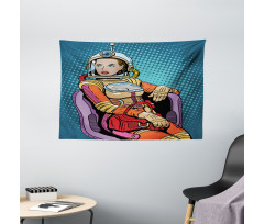 Space Lady Purse Wide Tapestry