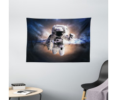 Floating in Space Wide Tapestry