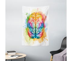 Colorful Human Brain Tapestry