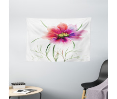 Floral Blossom Art Wide Tapestry