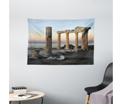 Greece Pillars Wide Tapestry