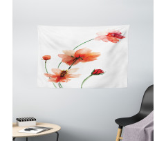 Colorful Wildflowers Wide Tapestry