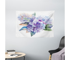 Blooming Hydrangea Wide Tapestry