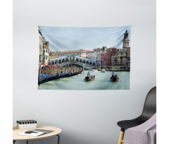 Venice Gondola Canal Photo Wide Tapestry