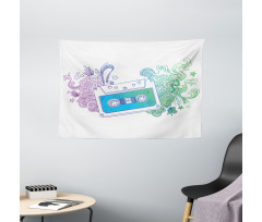 Audio Cassette Tape Wide Tapestry