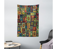 Leaves and Hearts Tapestry