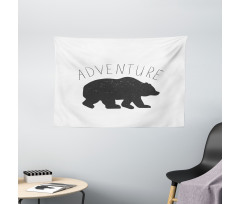 Wild Bear Nature Love Wide Tapestry