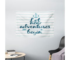 Nautical Anchor Arrow Wide Tapestry