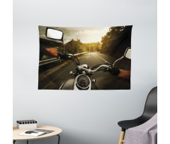 Rider Chopper Road Wide Tapestry