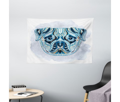 Pattern Dog Wide Tapestry