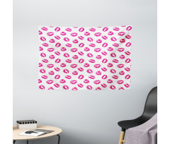 Vibrant Colored Lipstick Wide Tapestry