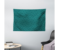 Abstract Modern Line Art Wide Tapestry