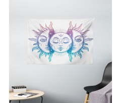 East Oriental Inspired Image Wide Tapestry