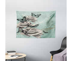 Grunge Vintage Wide Tapestry