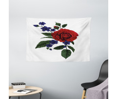 Rosebud Little Blossom Wide Tapestry