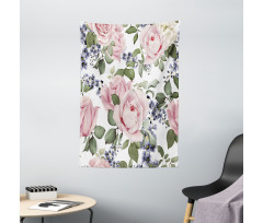 Flourishing Pink Flora Tapestry