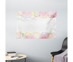 Tender Springtime Borders Wide Tapestry