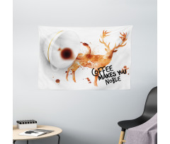 Deer Antlers Nature Wide Tapestry