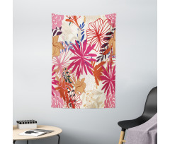 Vivid Floral Arrangement Tapestry