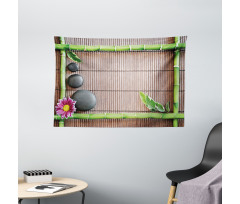 Spa Stone Motifs Wide Tapestry