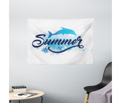 Vibrant Colored Fish Wide Tapestry