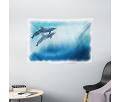 Underwater Scene Fish Wide Tapestry